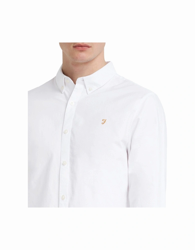 Brewer New Slim Fit Oxford Shirt - White