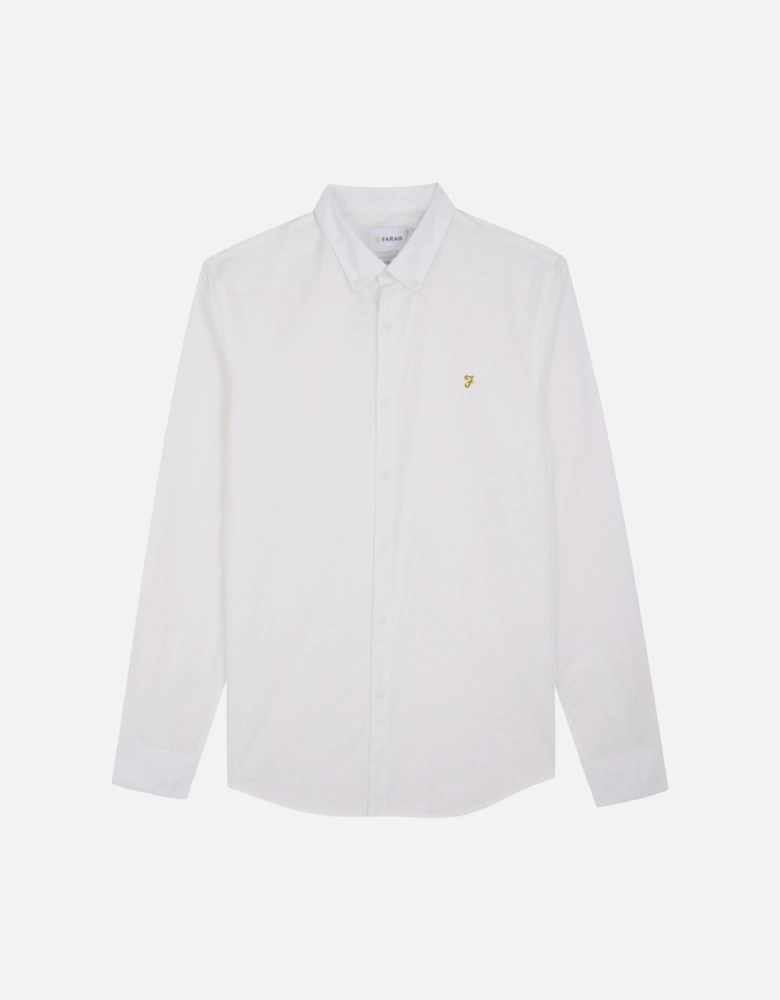 Brewer New Slim Fit Oxford Shirt - White