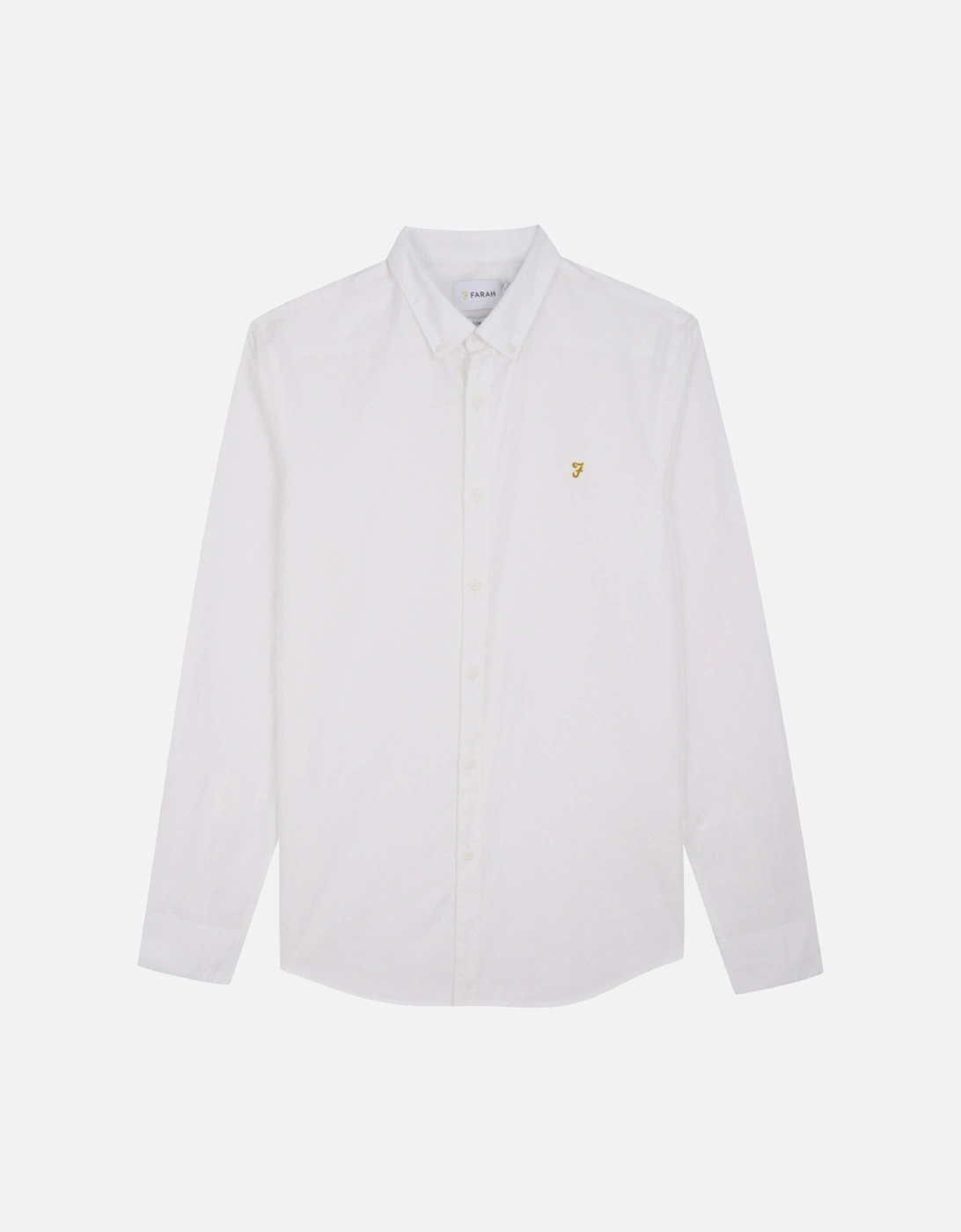 Brewer New Slim Fit Oxford Shirt - White, 4 of 3