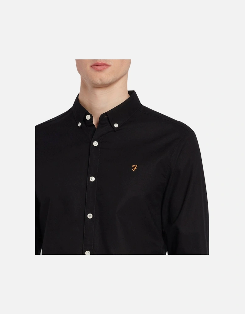 Brewer Slim Fit Oxford Shirt - Black