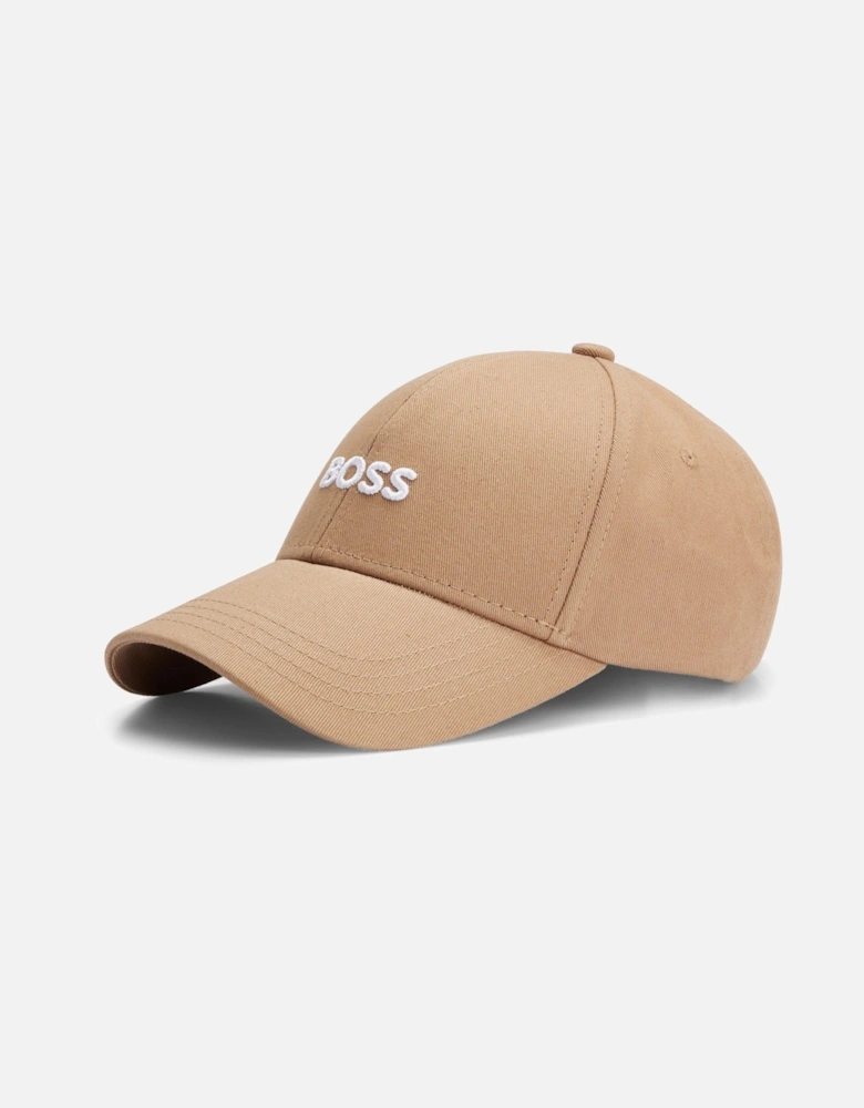 Boss Zed Embroidered Cotton Cap - Beige