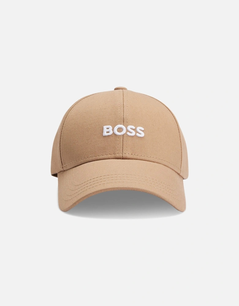 Boss Zed Embroidered Cotton Cap - Beige