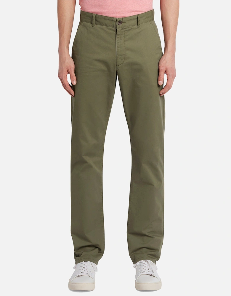 Elm Regular Fit Twill Chinos - Vintage Green