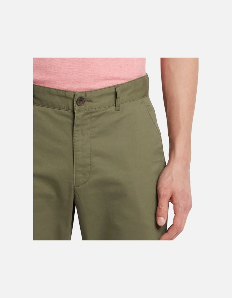 Elm Regular Fit Twill Chinos - Vintage Green