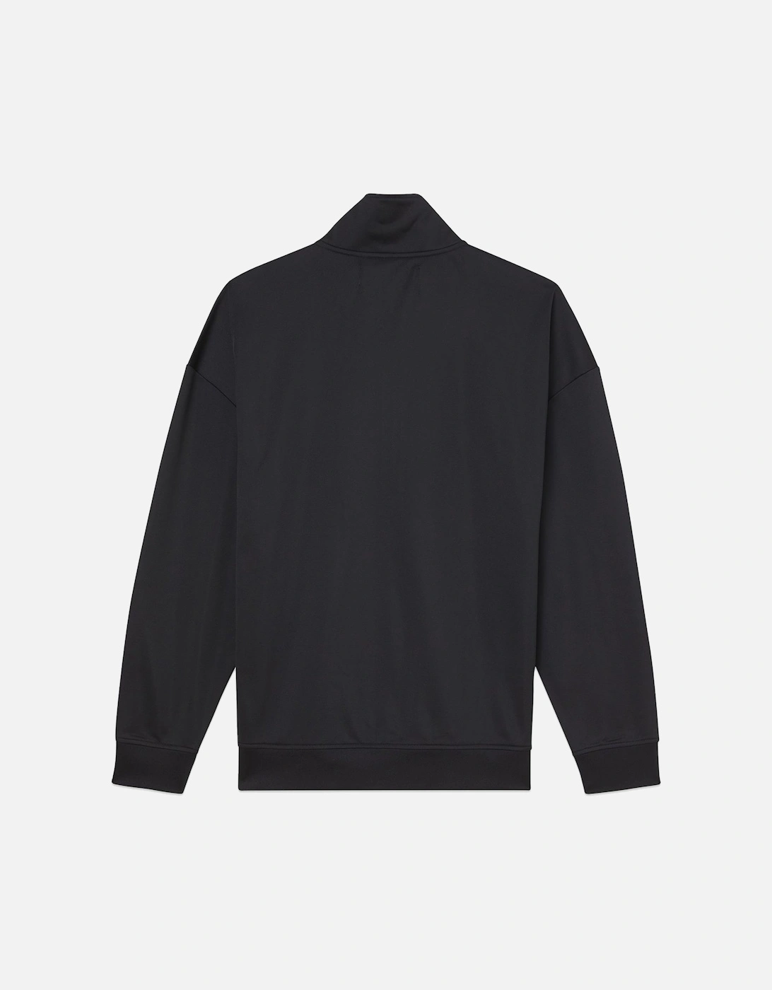 Contrast Half Zip Sweat - Black