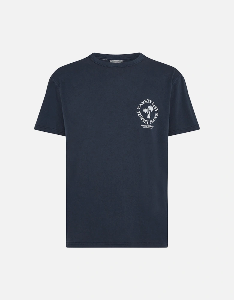 Tommy Jeans Take It Easy Graphic T-Shirt - Dark Night Navy