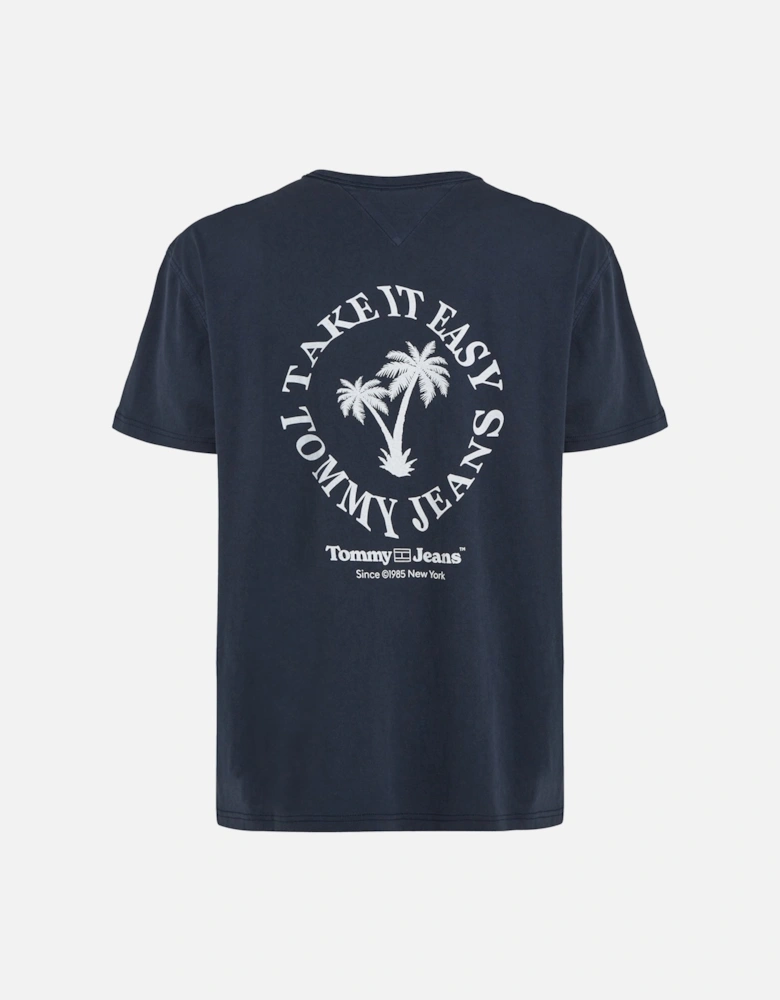 Tommy Jeans Take It Easy Graphic T-Shirt - Dark Night Navy