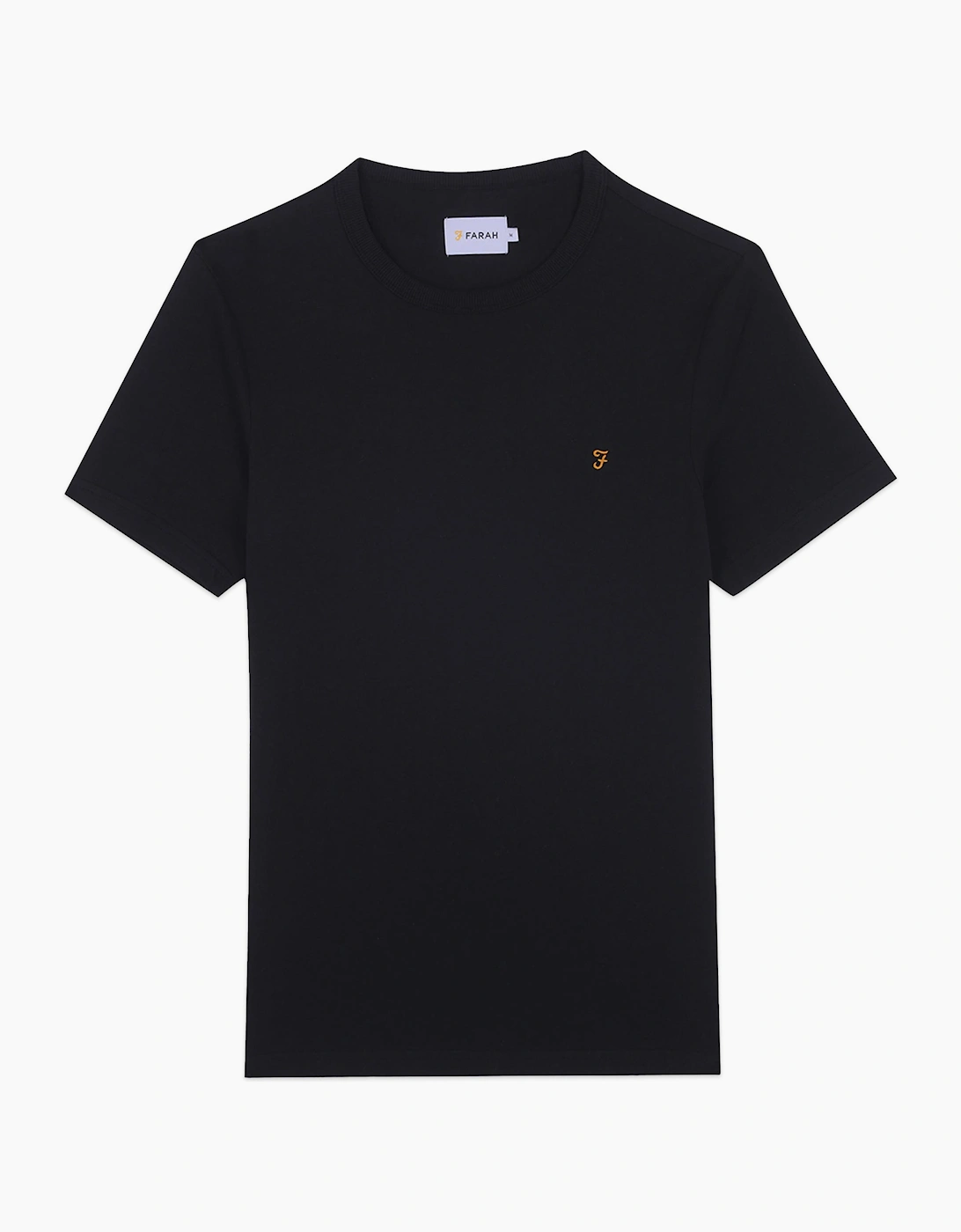 Farah Men's Black New Danny T-Shirt  40 Large