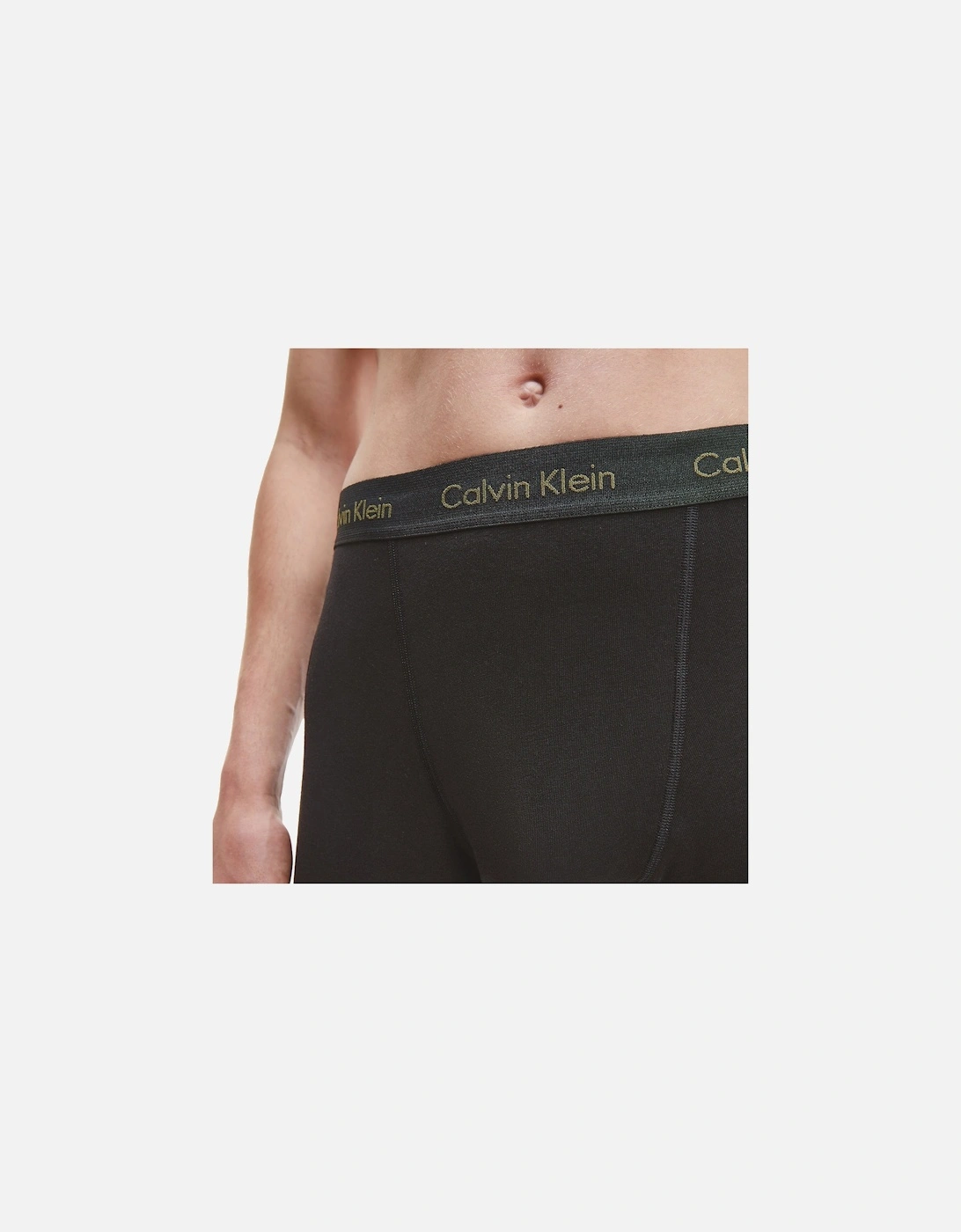 Cotton Stretch Trunks - Black with Purple/Active Blue/Army Logo