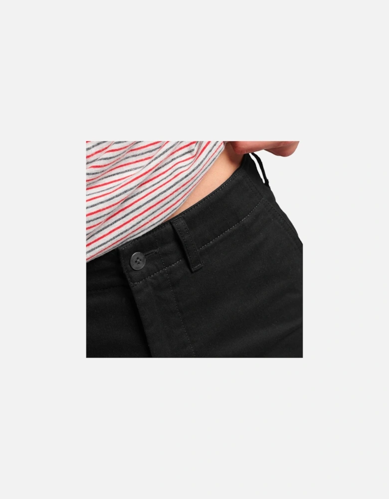 Vintage Officer Chino Shorts - Black