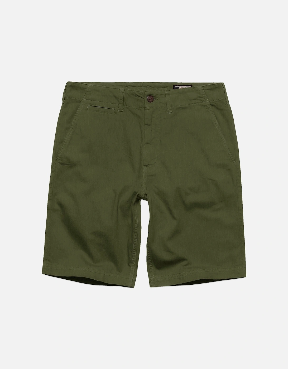 Vintage Officer Chino Shorts - Olive Khaki, 7 of 6