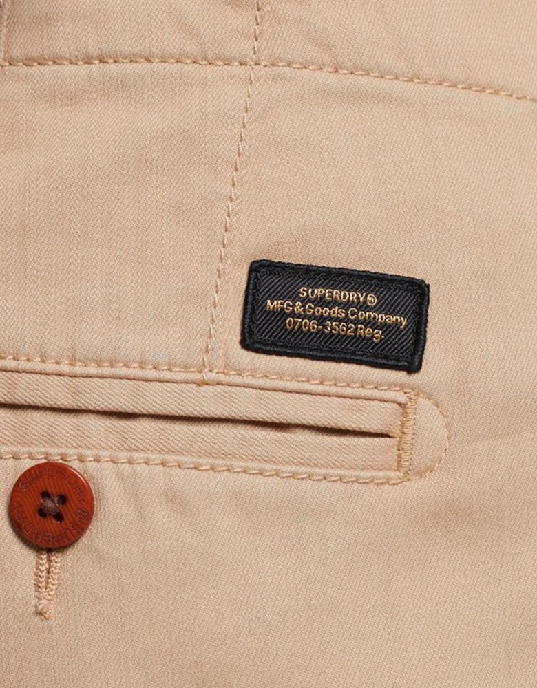 Vintage Officer Chino Shorts - Stone Wash