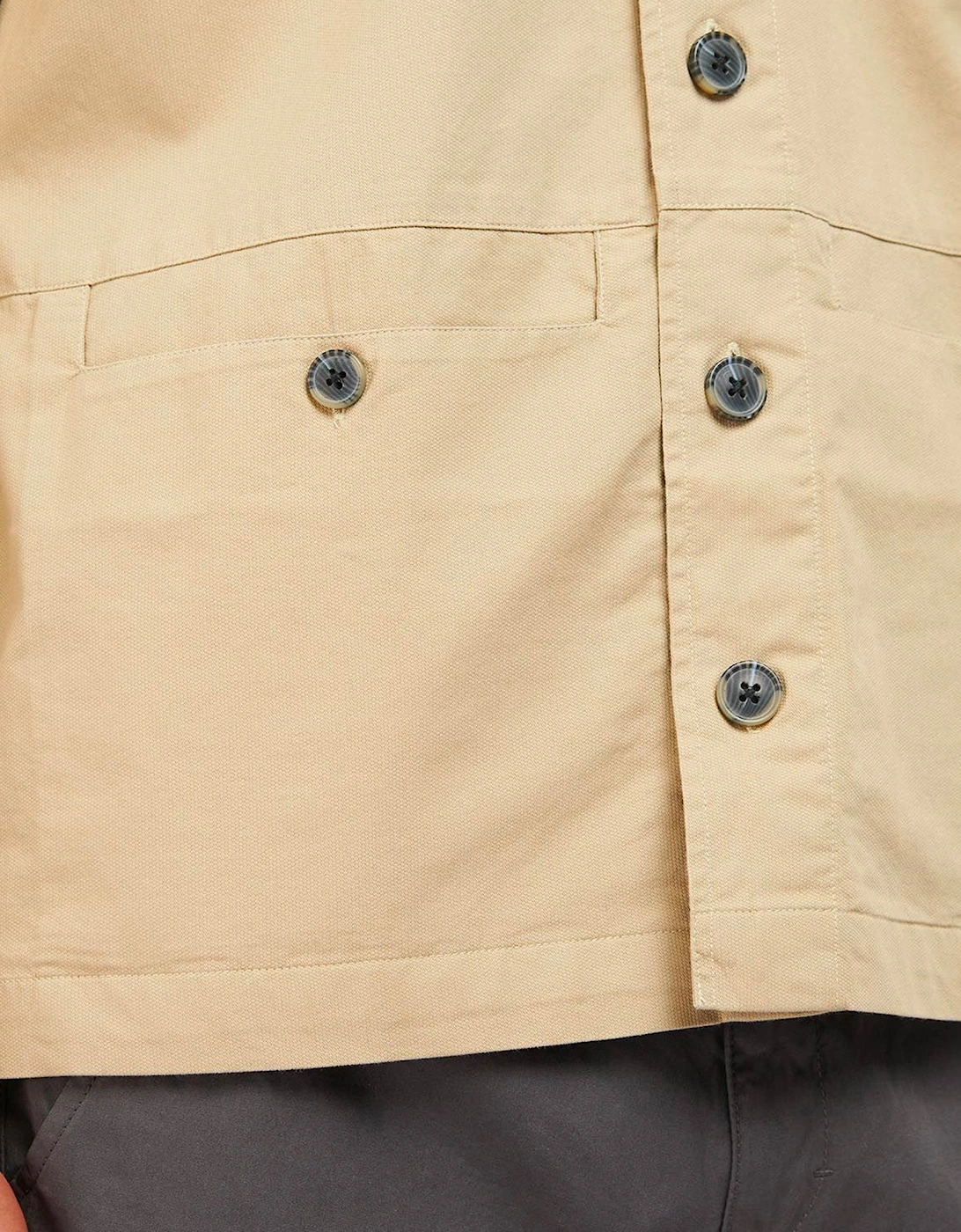 Newport Canvas Overshirt - Washed Stone