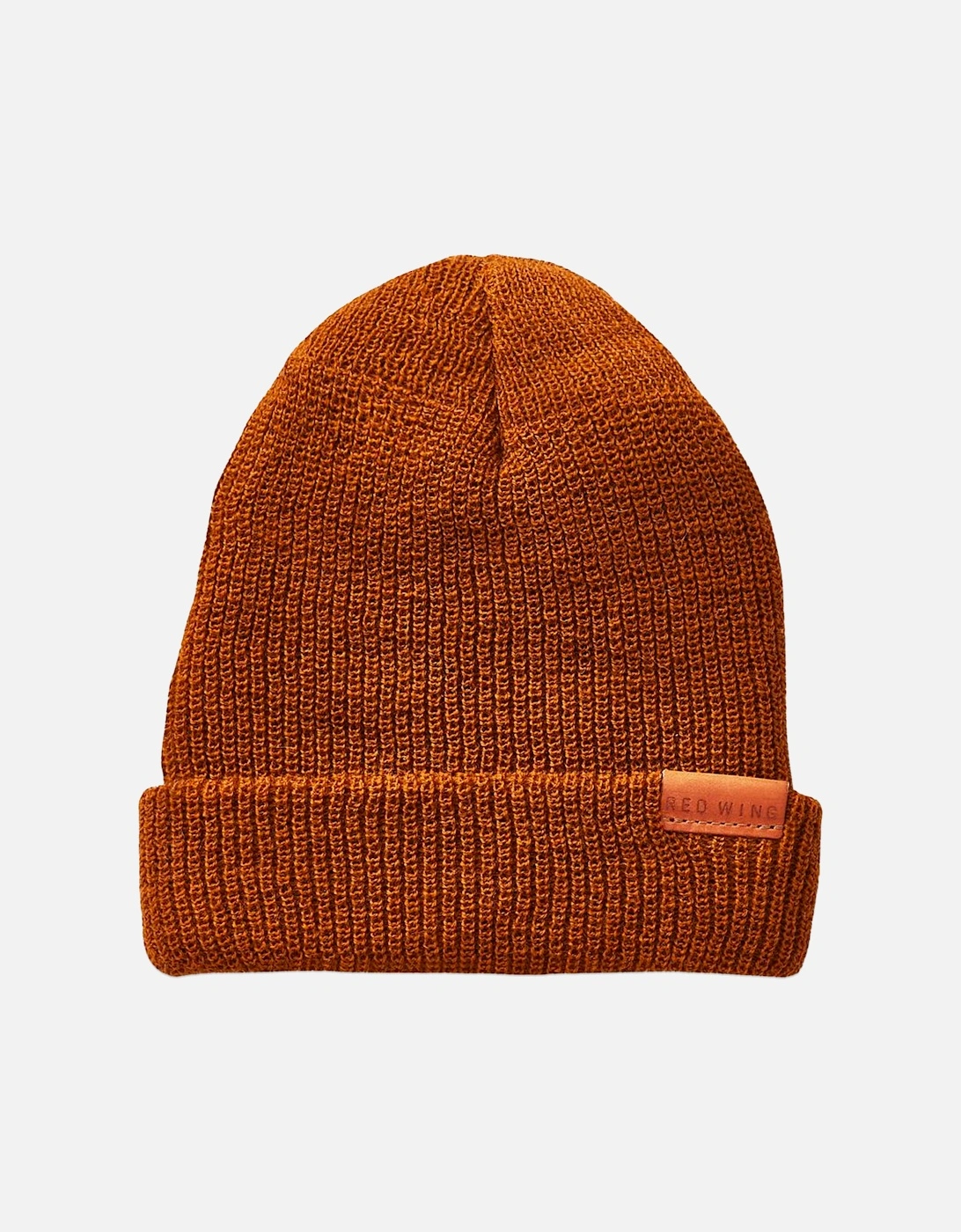 Men's Red Wing Merino Wool Knit Beanie Hat - Brown