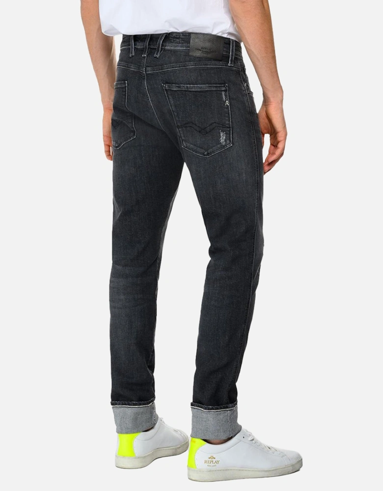 Anbass Slim Fit Jeans - Aged Eco 5 Year Dark Grey