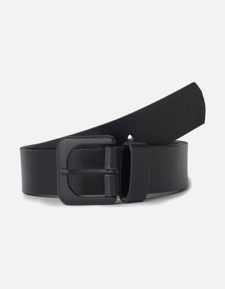 Zed Leather Belt - Black