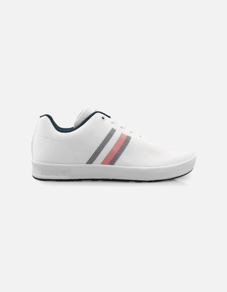 Sustainable Knitted Cupsole Trainer - White