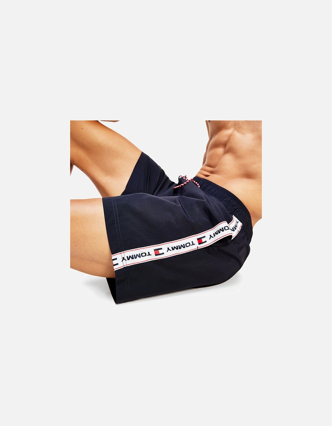 Tommy Tape Swim Shorts - Navy