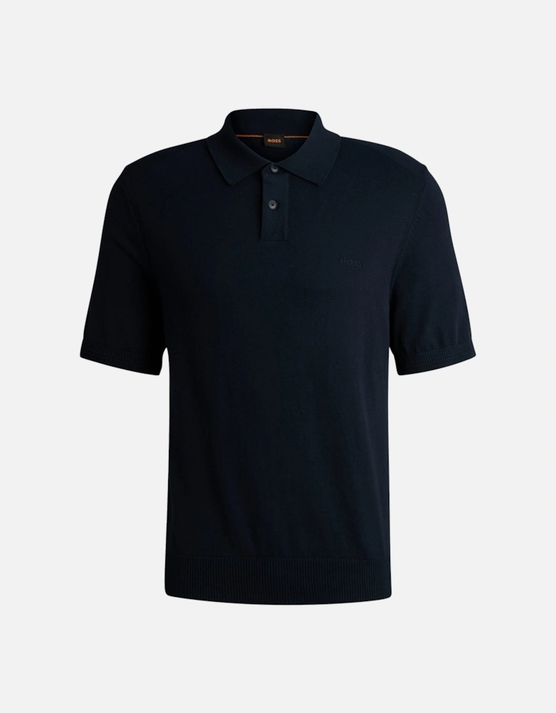 Boss Asac P Knitted Polo - Navy