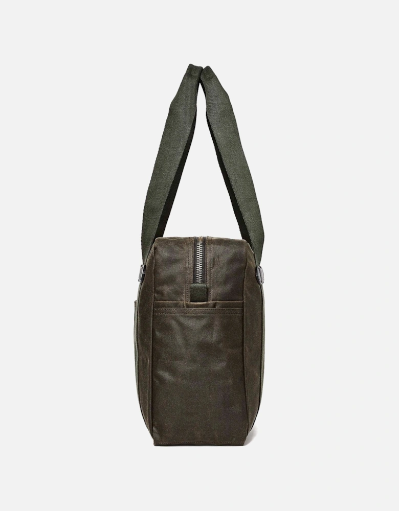 Tin Cloth Tote Bag with Zipper - Otter Green