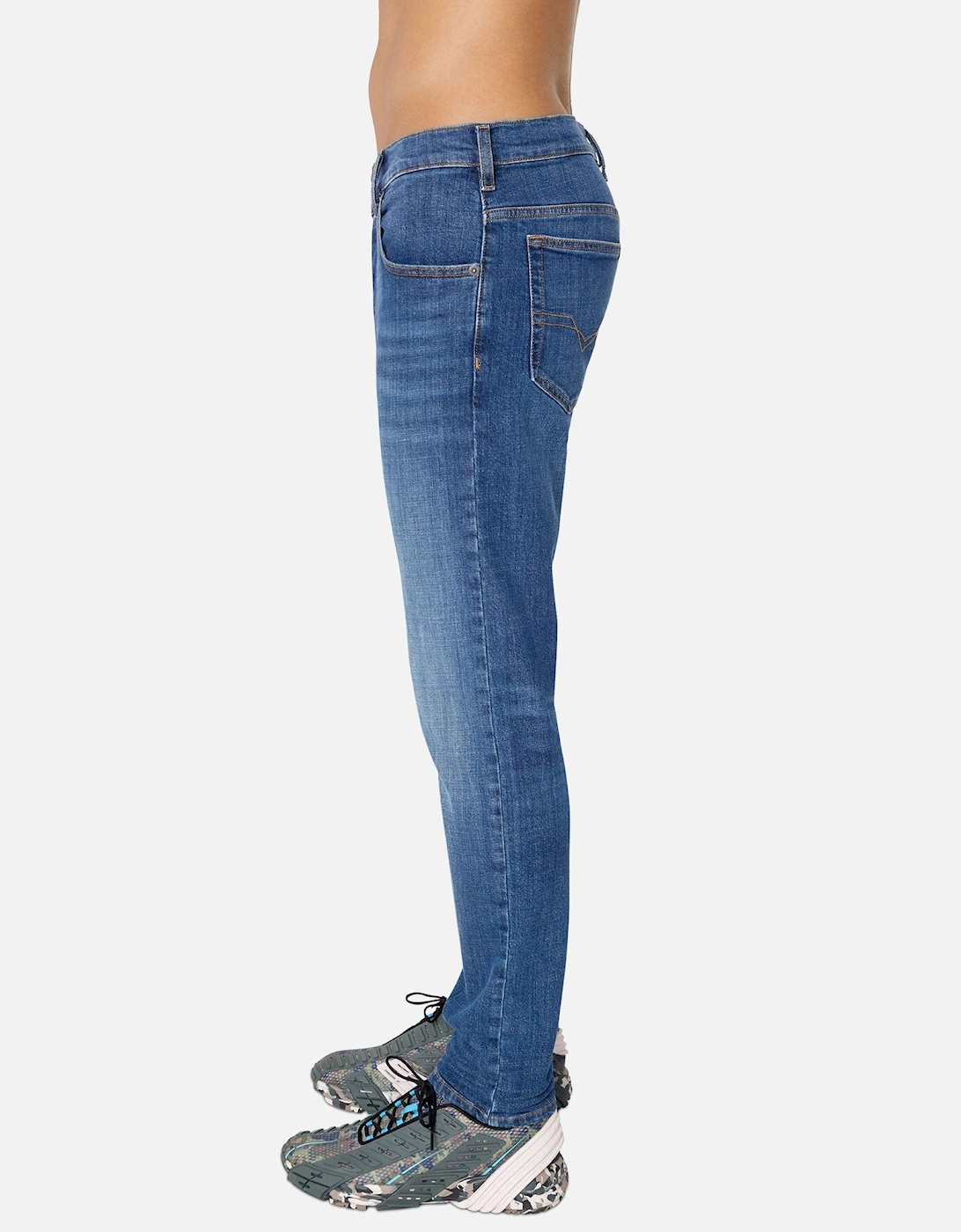 D-Yennox 0IHAR Tapered Fit Jeans - Mid Blue