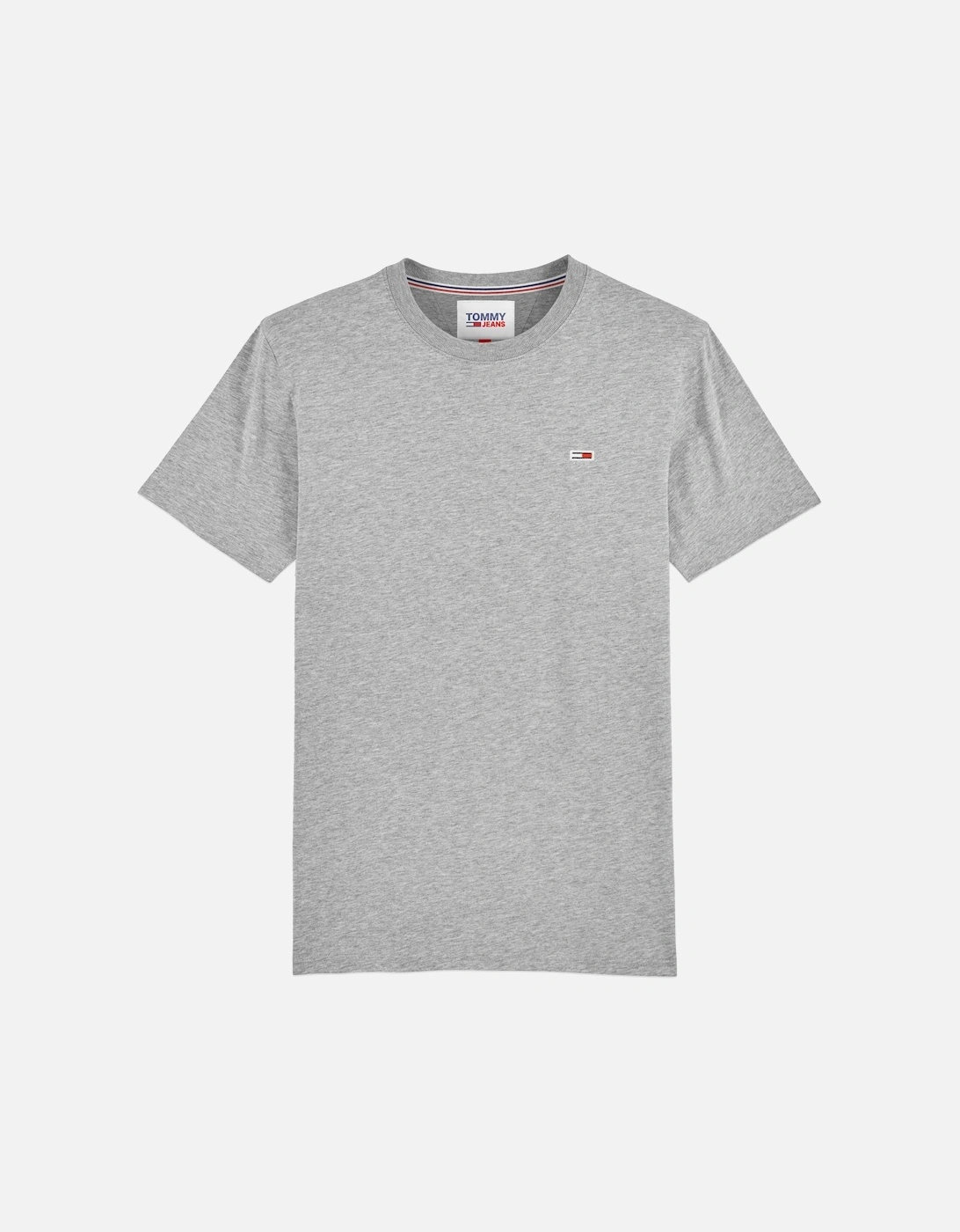 Tommy Jeans New Flag T-Shirt - Lt Grey Heather, 3 of 2