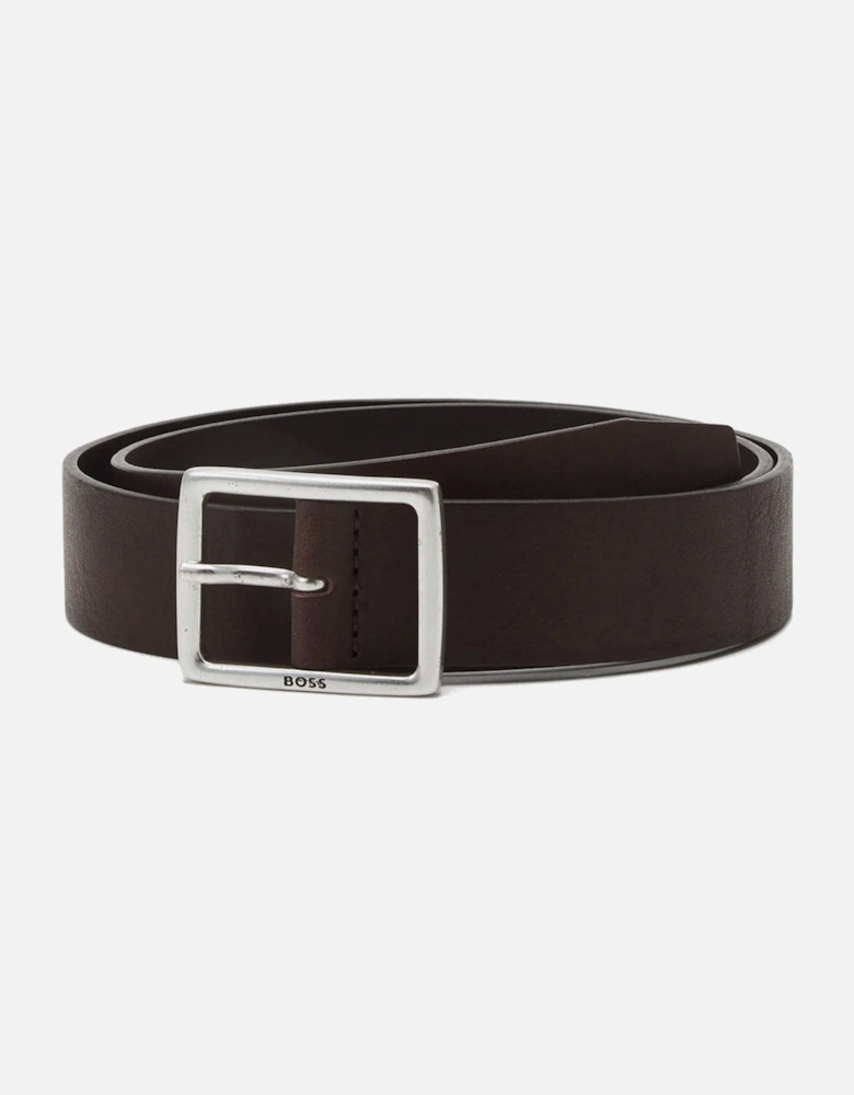 Boss Rudolf Cvb Leather Belt - Dark Brown