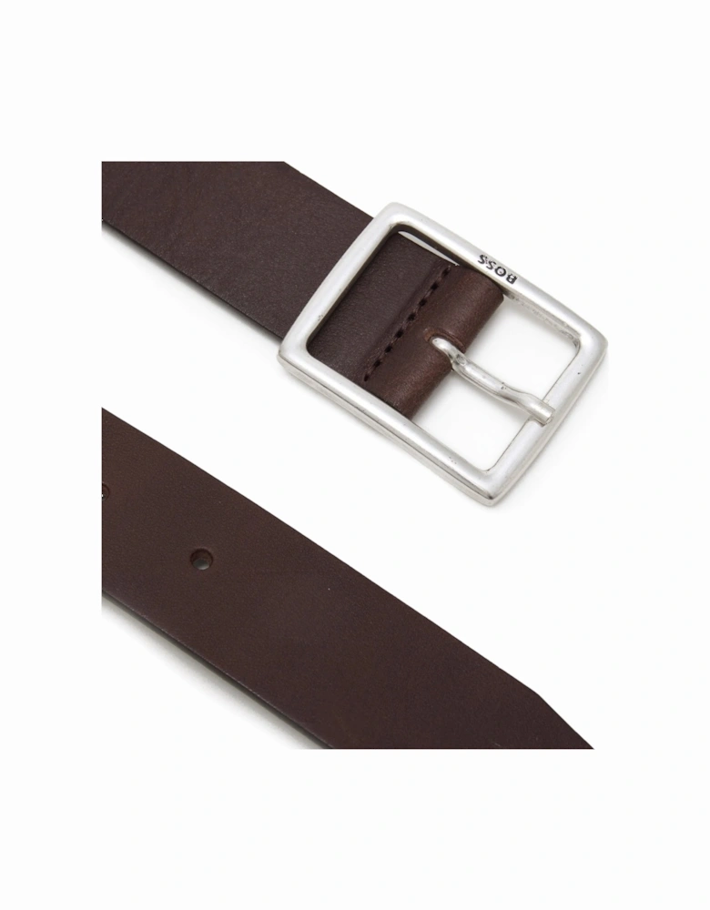 Boss Rudolf Cvb Leather Belt - Dark Brown