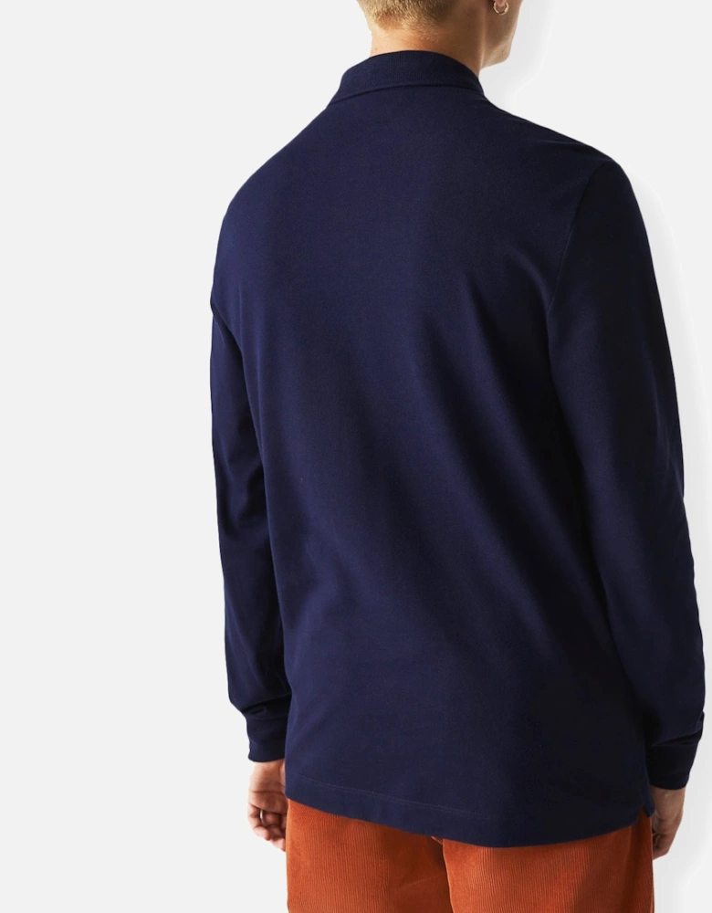 Long Sleeve Paris Stretch Polo PH2481 - Navy