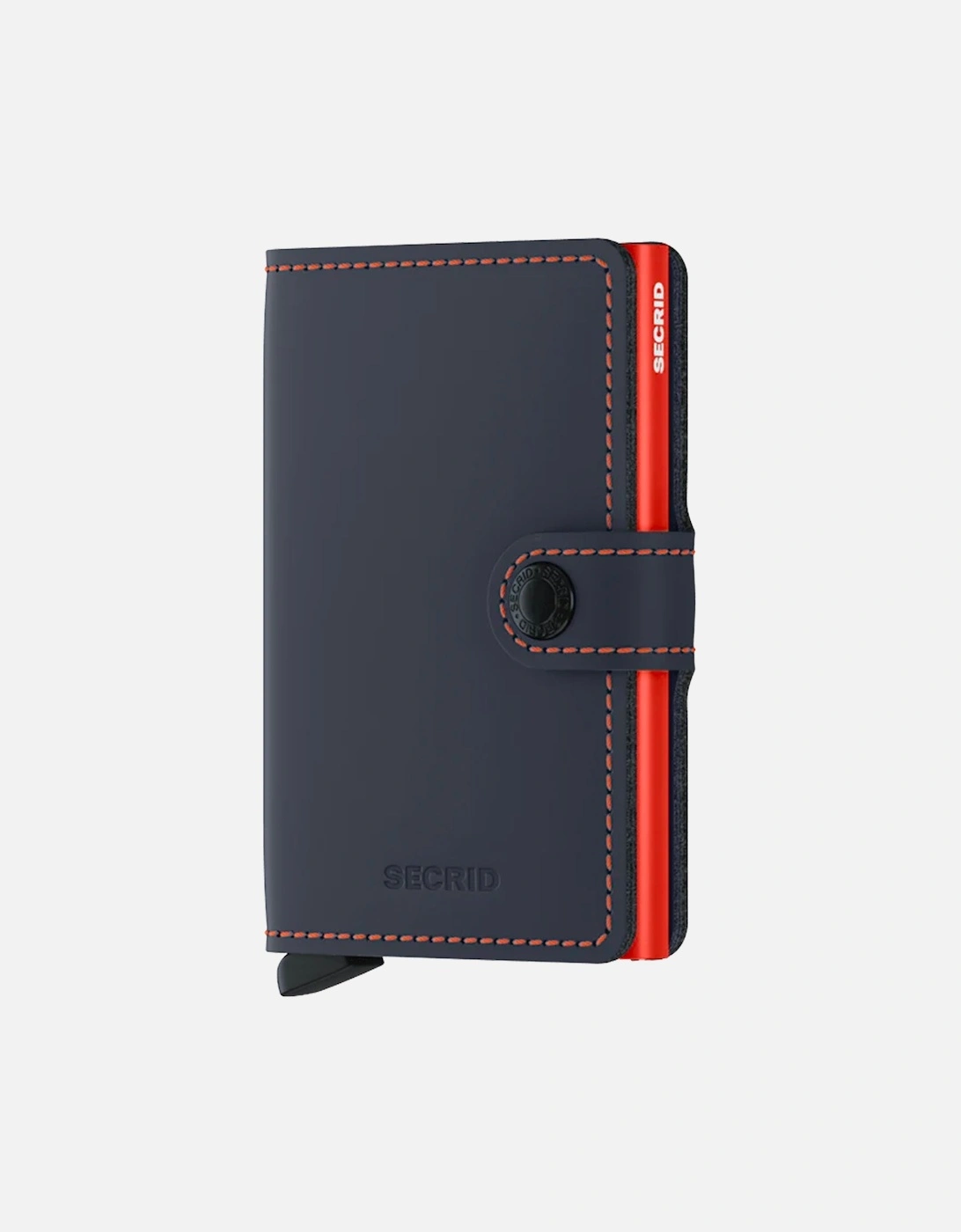 Secrid Unisex Night Blue Orange Mini Wallet Matte Leather