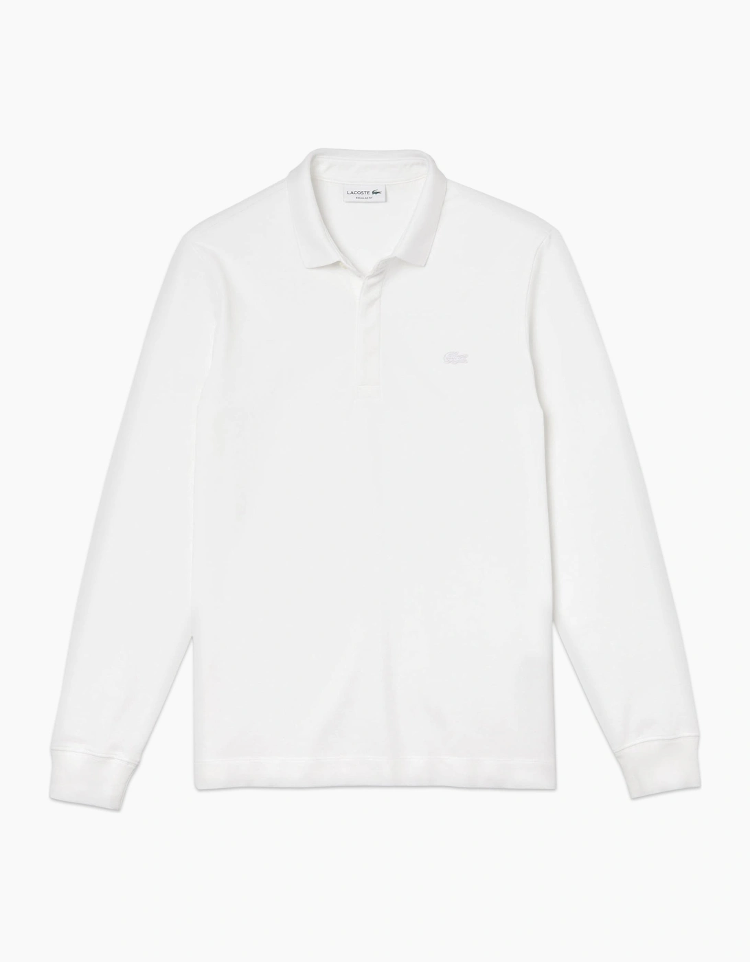 Lacoste Men's White Long Sleeve Paris Stretch Polo Ph2481  42 Extra Large