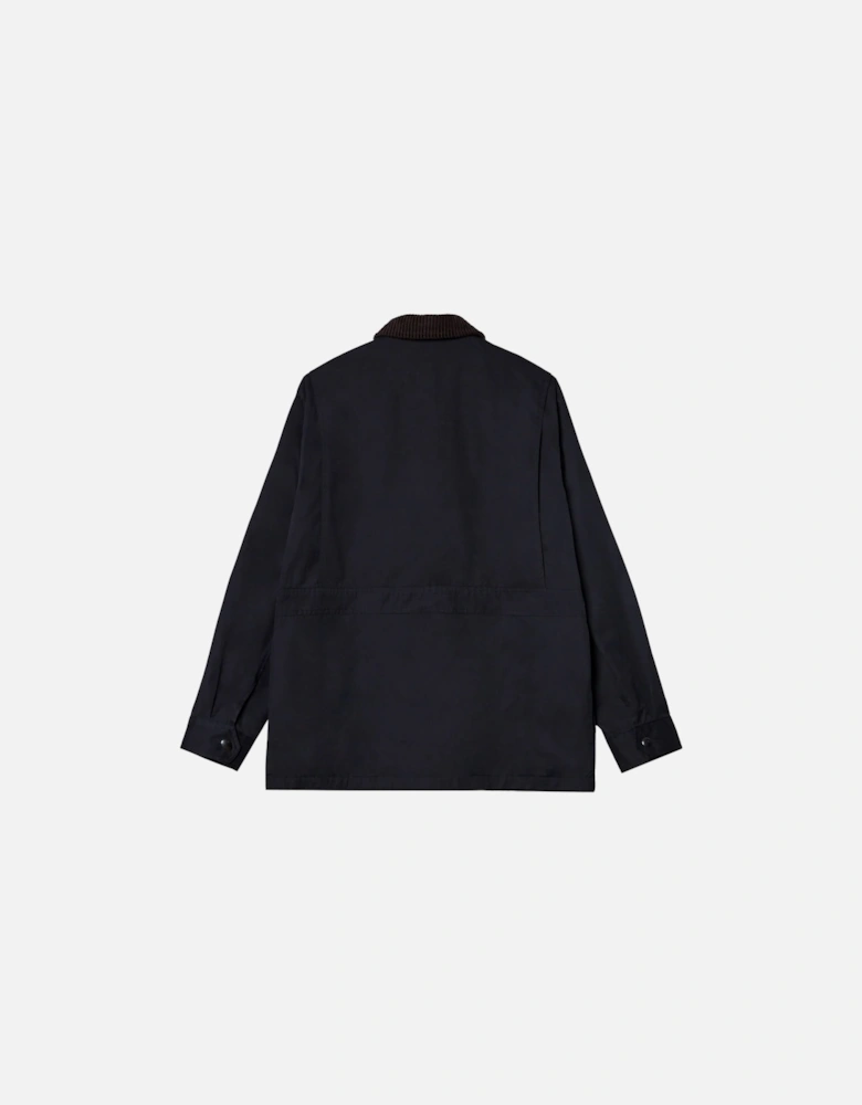 Contrasted Field Jacket - Dusky Blue