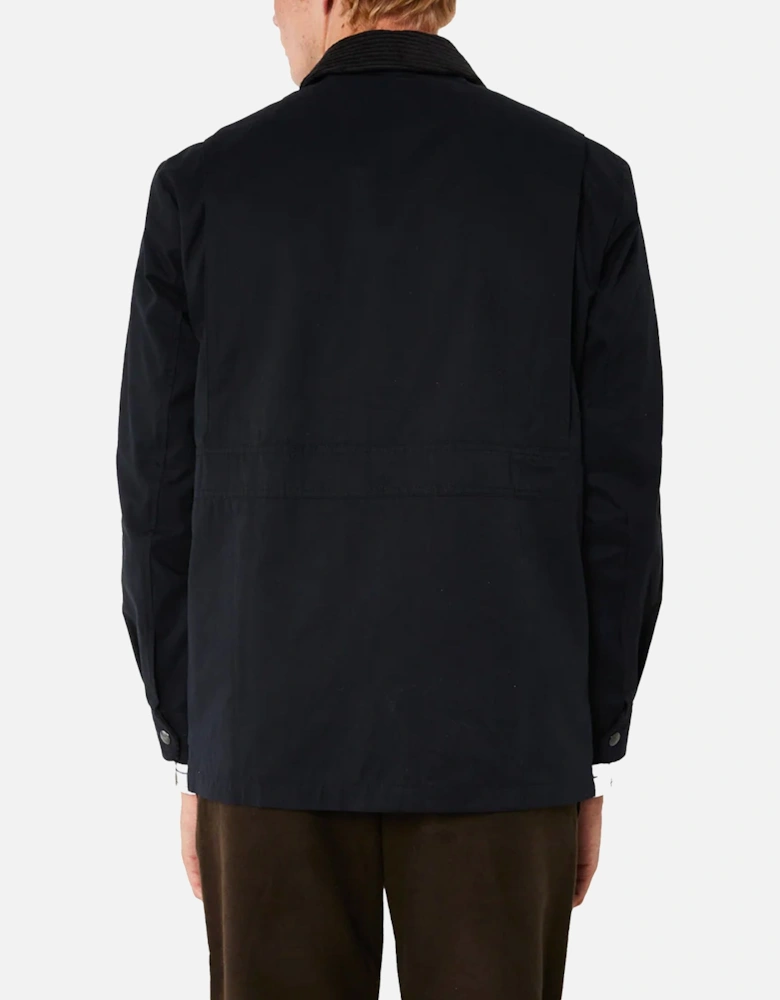 Contrasted Field Jacket - Dusky Blue