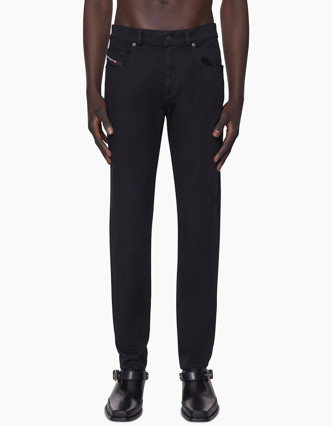 Diesel Men's Black D-Strukt Slim Fit Jeans  36/30