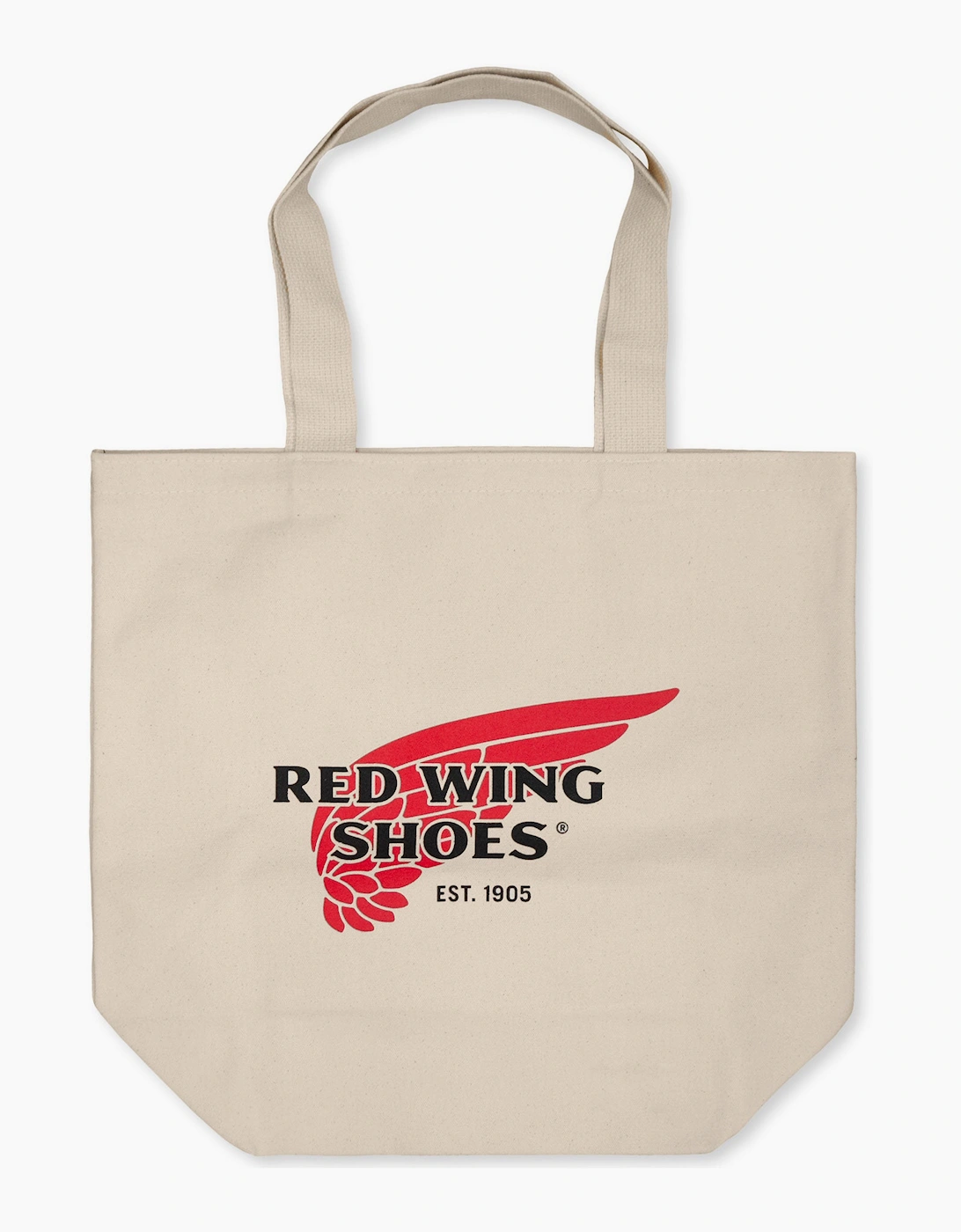 Men's Red Wing Canvas Tote Bag - White