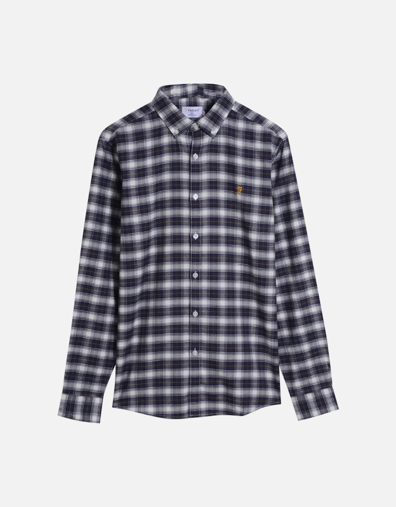 Fraser Check Long Sleeve Shirt - Navy / Cream