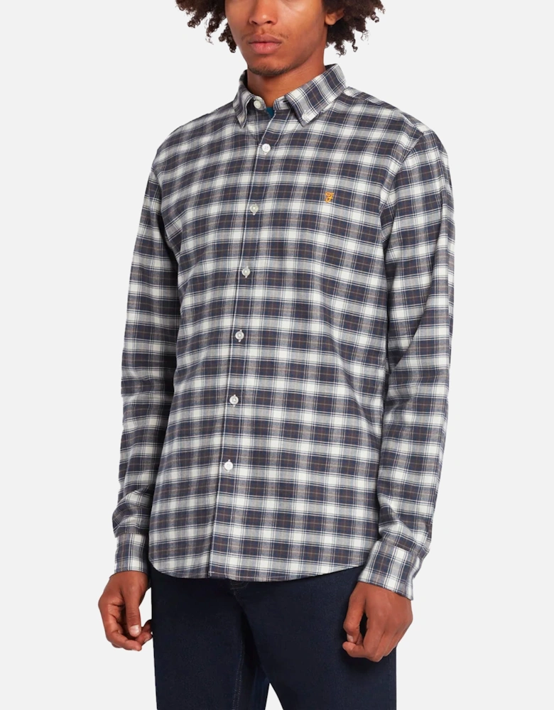 Fraser Check Long Sleeve Shirt - Navy / Cream