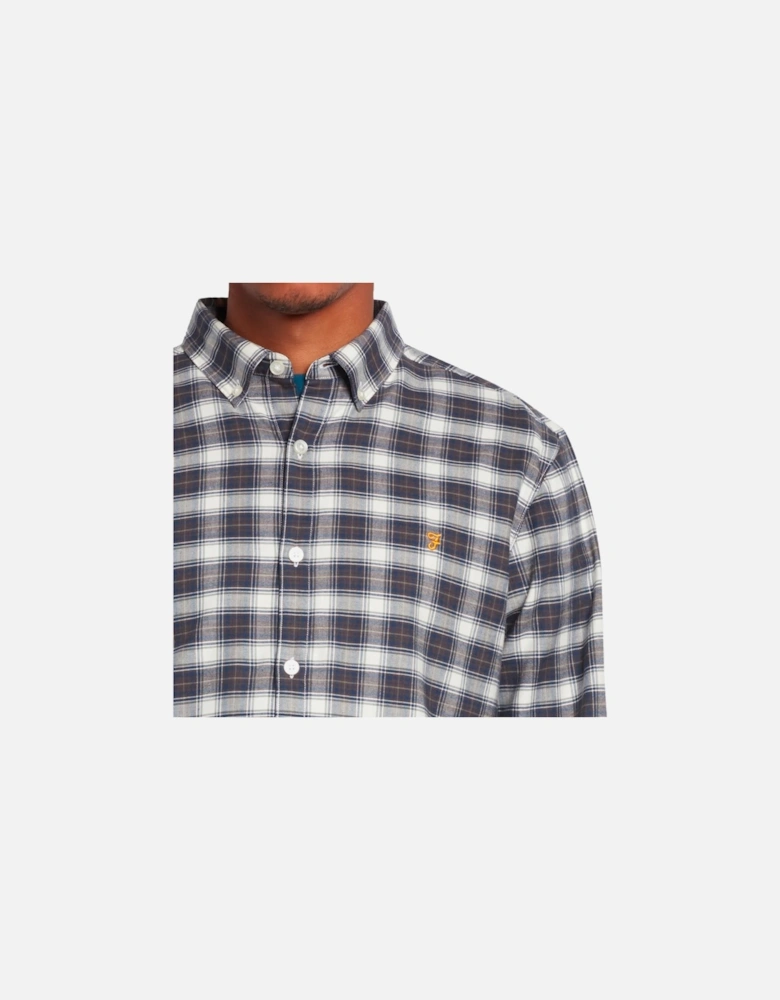 Fraser Check Long Sleeve Shirt - Navy / Cream