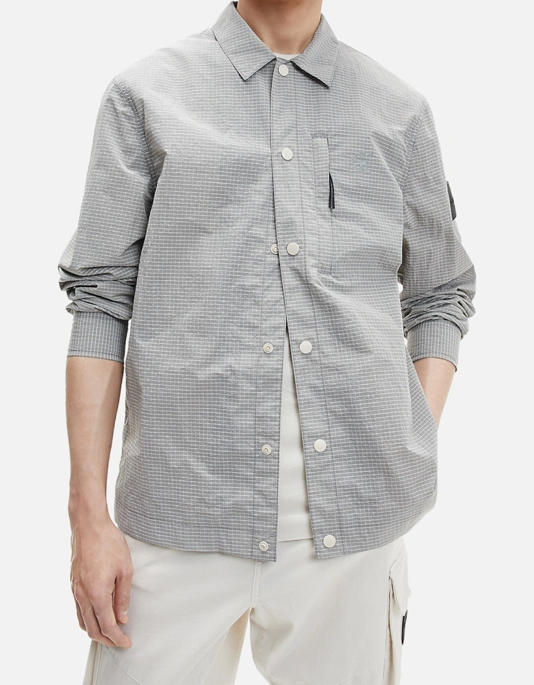 Ripstop Overshirt - Eggshell Grey