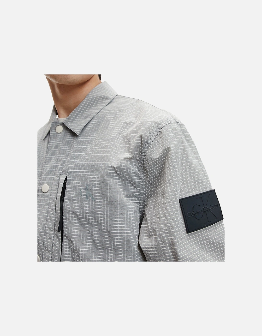 Ripstop Overshirt - Eggshell Grey