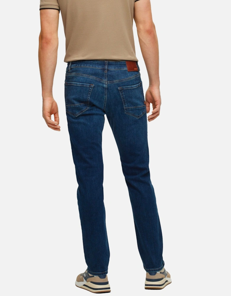 Boss Maine Regular Fit Jeans - Motive Mid Blue Stretch