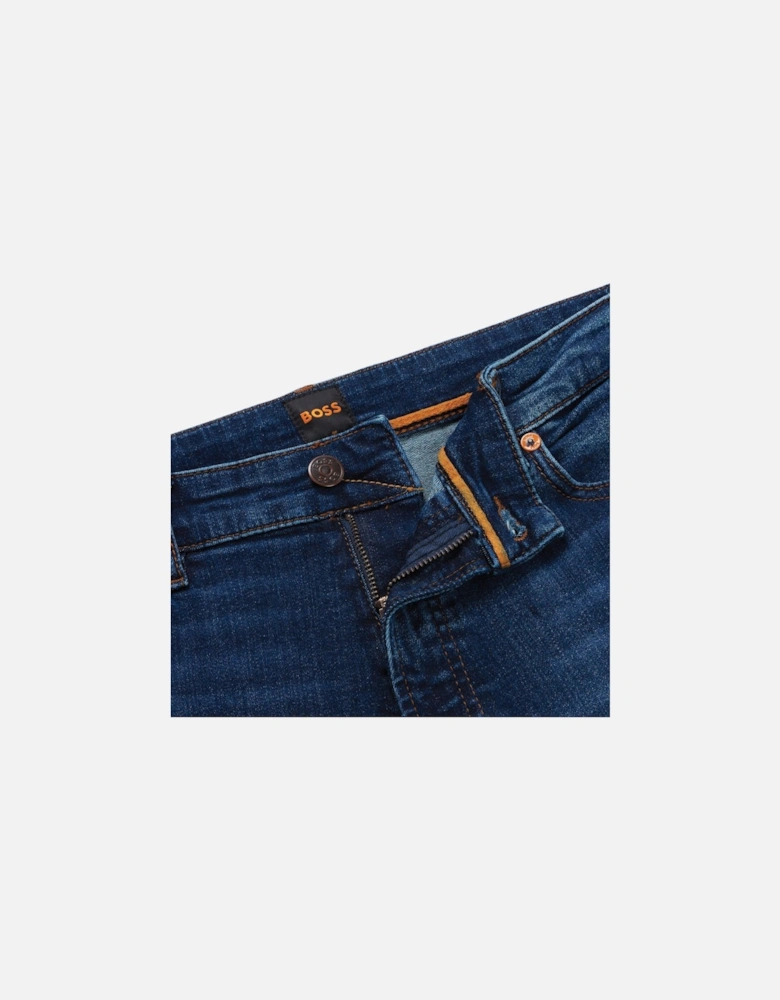 Boss Maine Regular Fit Jeans - Motive Mid Blue Stretch