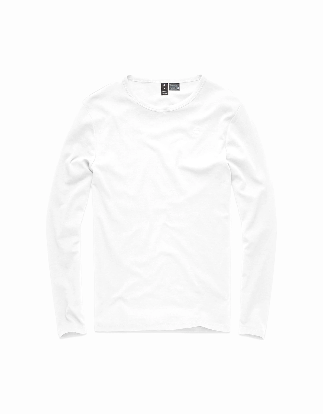 Base Round Neck Long Sleeve T-Shirt - White, 3 of 2