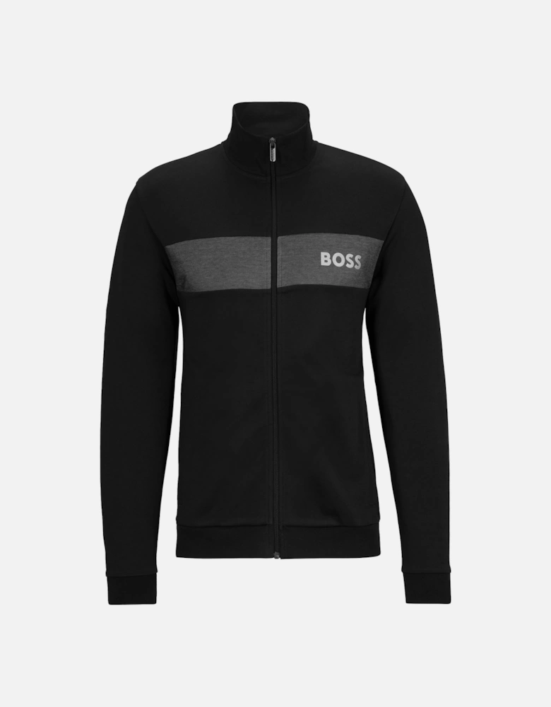 Boss Cotton Blend Full Zip Track Top - Black