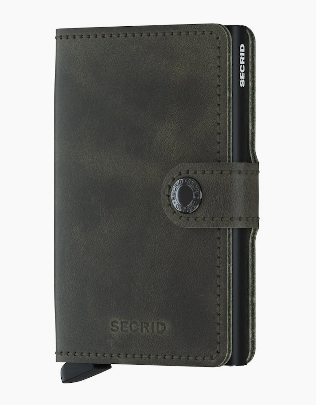 Secrid Unisex Green Mini Wallet Vintage Leather