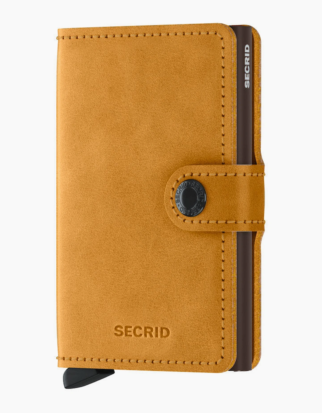 Secrid Unisex Yellow Mini Wallet Vintage Leather