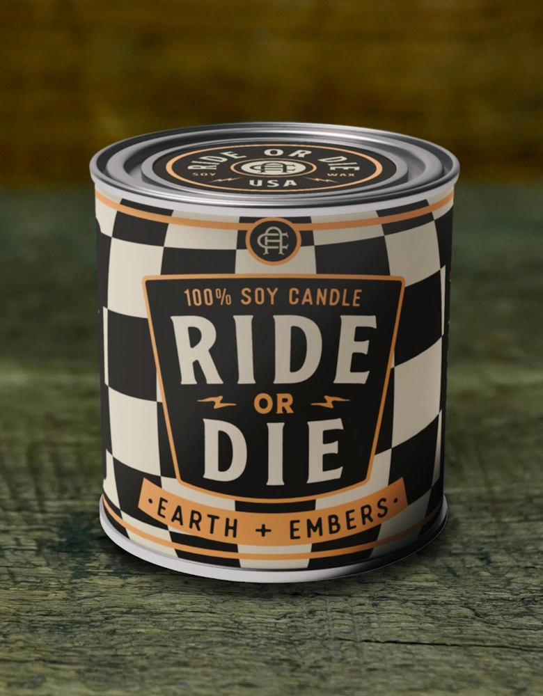 Ambush Candle Co. 8oz 'Ride or Die' Soy Candle - Earth / Embers