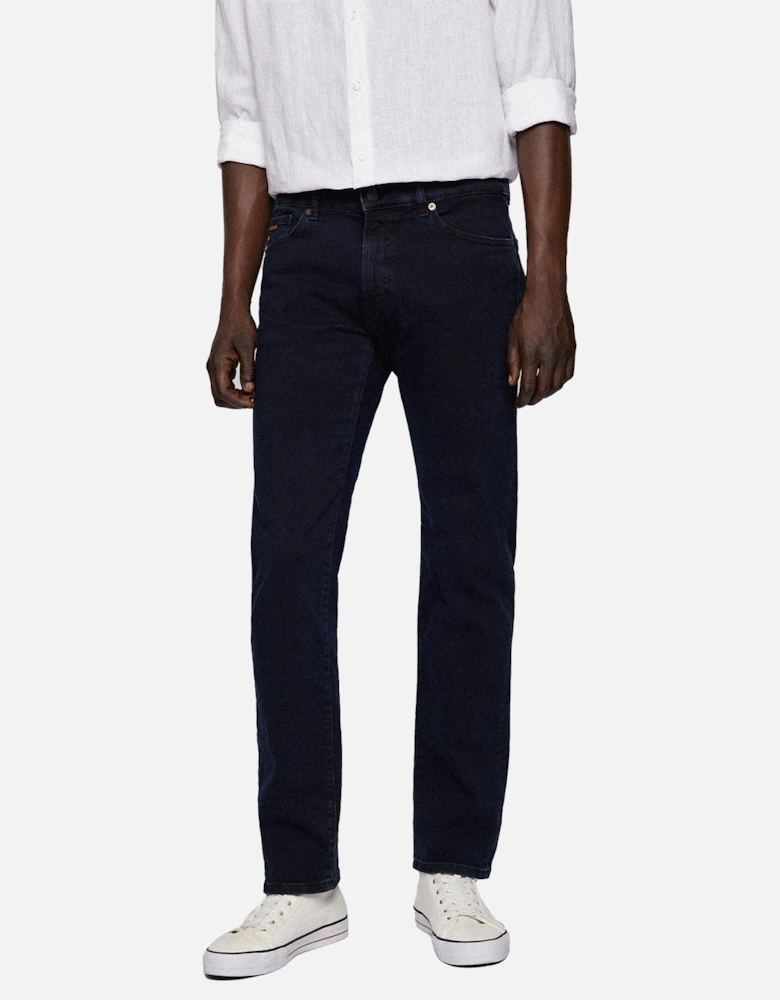 Boss Maine Regular Fit Jeans - Dark Ink Blue Stretch