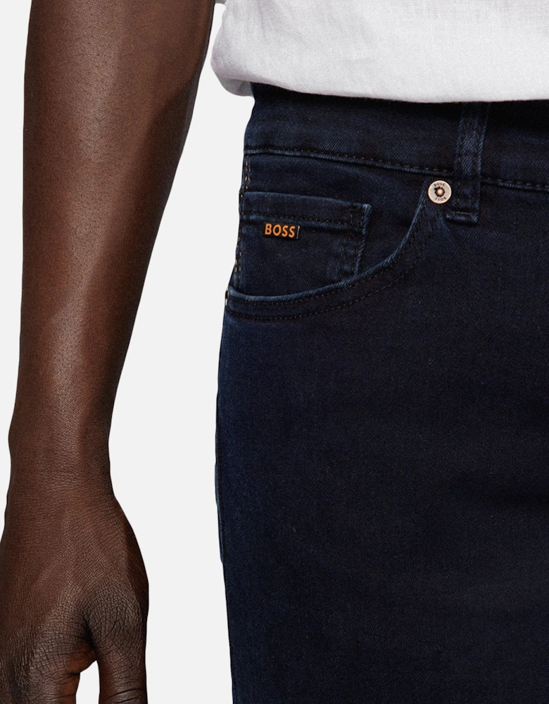 Boss Maine Regular Fit Jeans - Dark Ink Blue Stretch