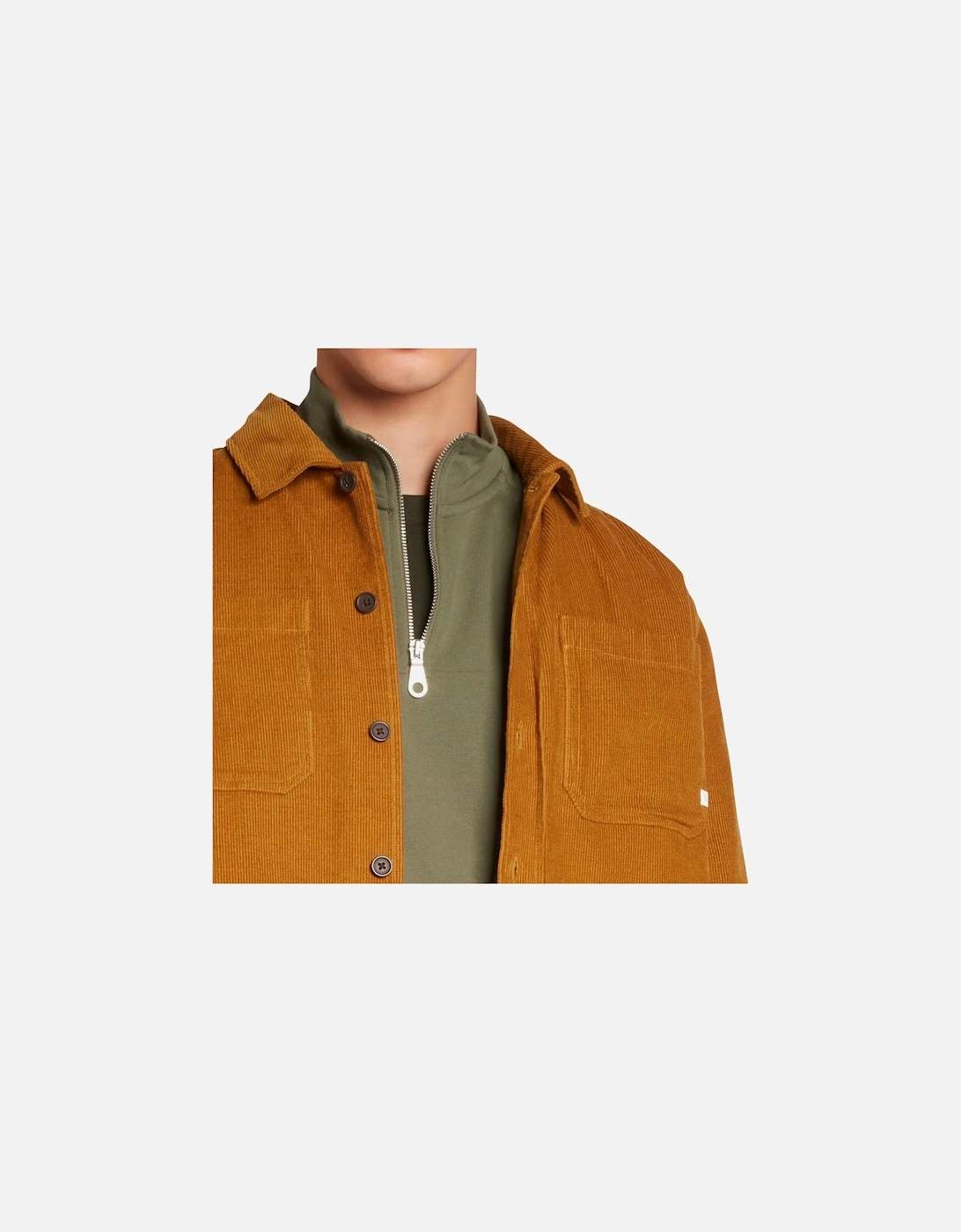 Hunter Quilted Corduroy Overshirt - Rich Tobacco